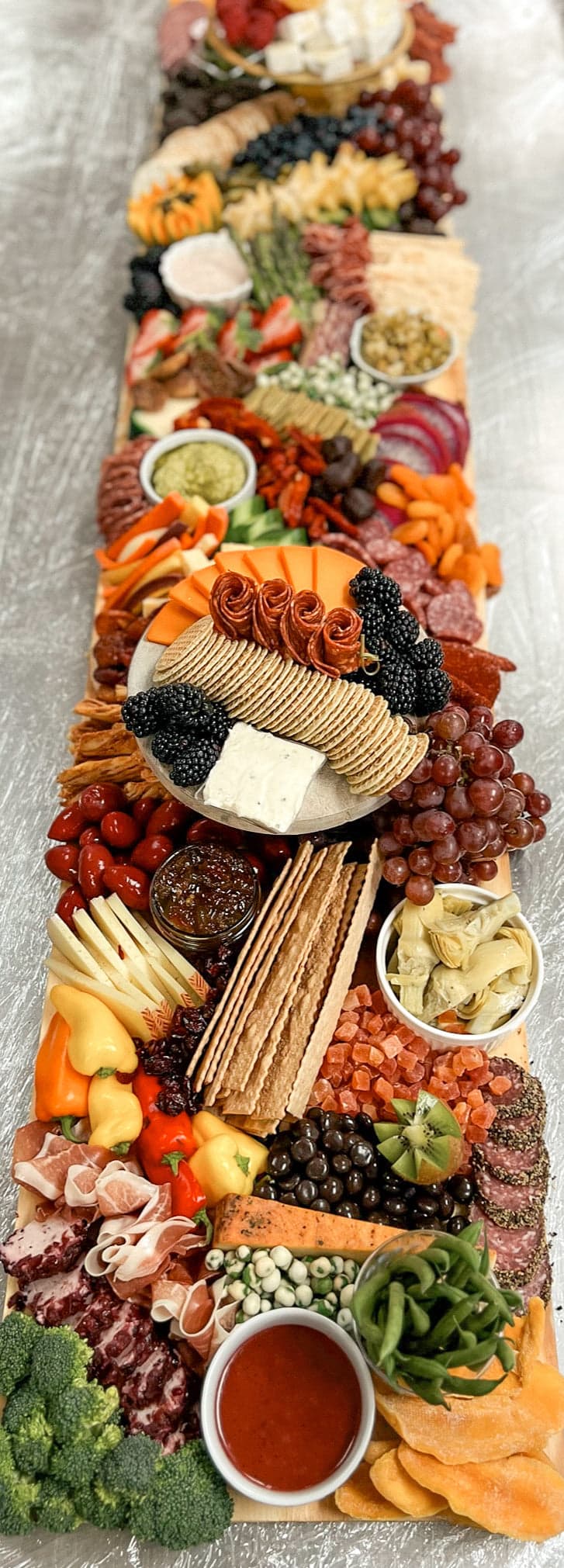 10 Foot × 12 Inch Grazing Board, coastal charcuterie board San Diego